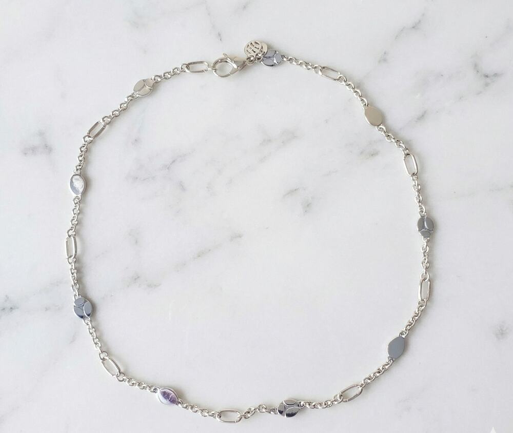 John Hardy Kali Menari Link Chain Choker Necklace in Sterling Silver 925